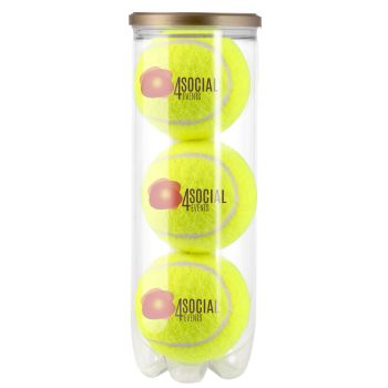 Personalisiertes Rohr Mit Tennisbällen