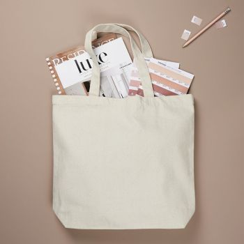 Gepersonaliseerde Recyclede Tote Bag - Gebroken Wit