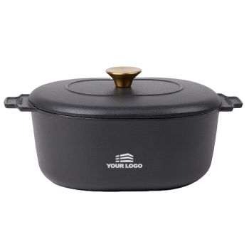 Personalisierte Monte Heritage Cocotte 4 Liter - Schwarz