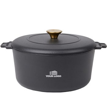 Personalisierte Monte Heritage Cocotte 5,5 Liter - Schwarz