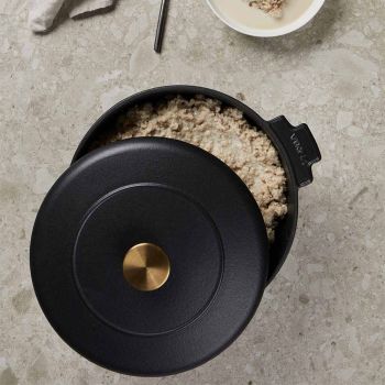 Personalisierte Monte Heritage Cocotte 5,5 Liter - Schwarz