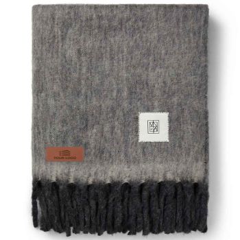 Personalisierte Decke Aus Wollmischung Saletto - Grau
