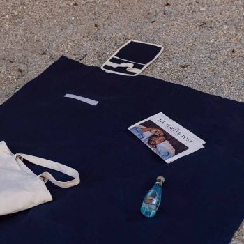 Personalisierte Volonne Recycled Picknickdecke - Blau