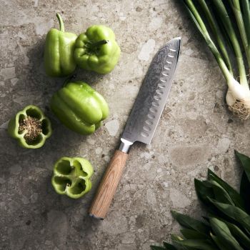 Hattasan Damascus Santoku Mes