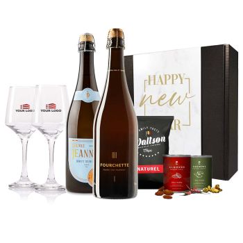 Duo Beer Apéro Box With Personalised Glasses