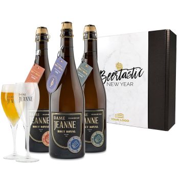 Boîte de dégustation de bière au champagne Dame Jeanne Royal