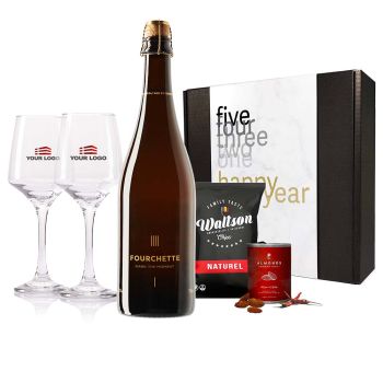 Fourchette Beer Apéro Box With Personalised Glasses