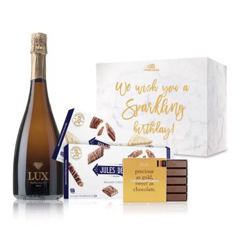 Lux Sparkling & Chocolate gift box