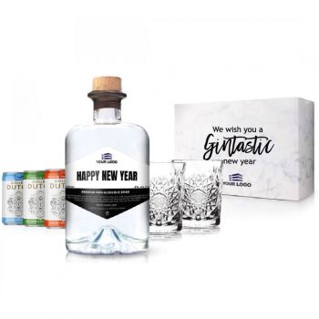 Gepersonaliseerde non-alcoholische gin tonic premium Set