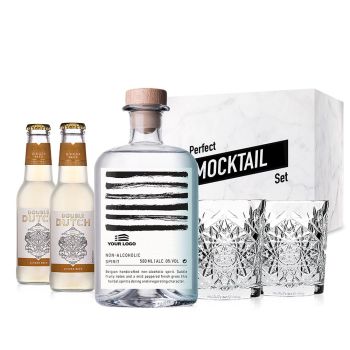 Personalisiertes Alkoholfreies Gin & Ingwerbier Cocktail-Set