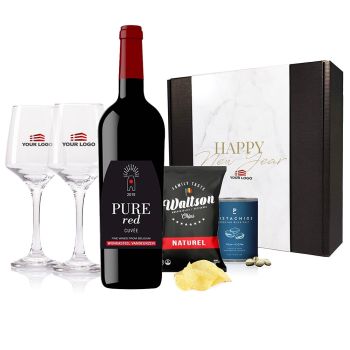Vandeurzen Red Wine Apéro Box With Personalised Glasses