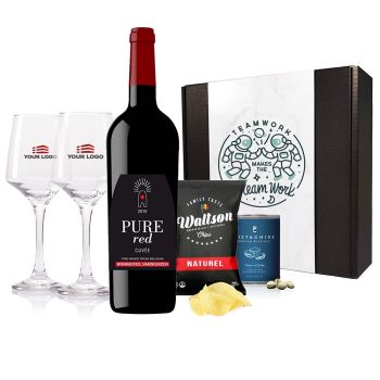 Vandeurzen Red Wine Apéro Box With Personalised Glasses