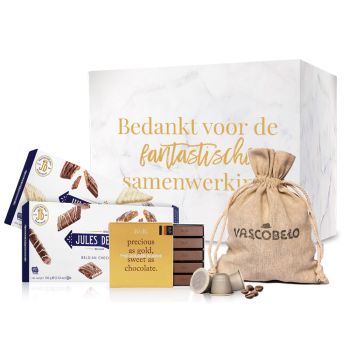 Boîte de café et de chocolat "Le goût de la Belgique