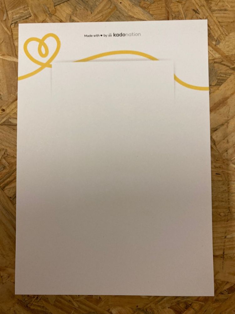 Kadonation A6 Greeting Card Recto Print - Heart